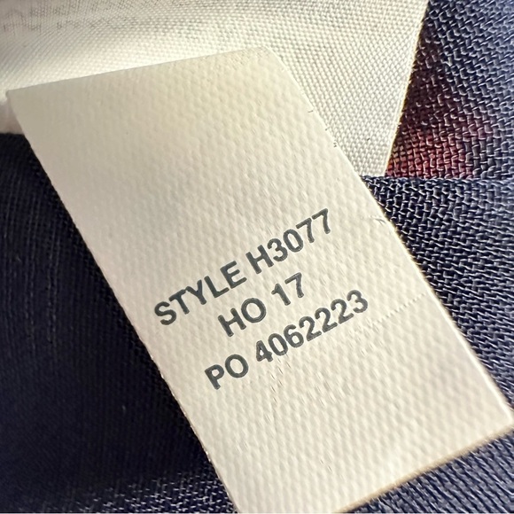 Madewell ‘Ruffle Sleeve Top’ in “Oriental Floral Midnight” Navy Blue Size Small - Picture 13 of 16